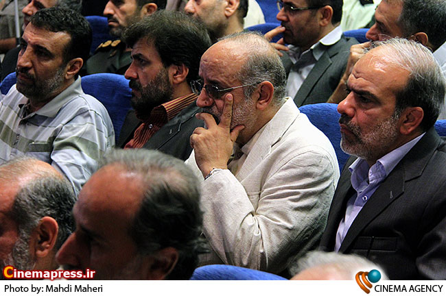 جمال شورجه در مراسم افتتاحیه سازمان سینمایی و هنرهای نمایشی دفاع مقدس