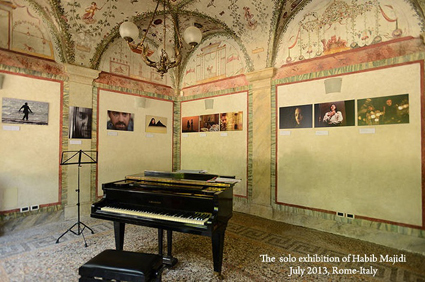 نمایشگاه حبیب مجیدی در رم