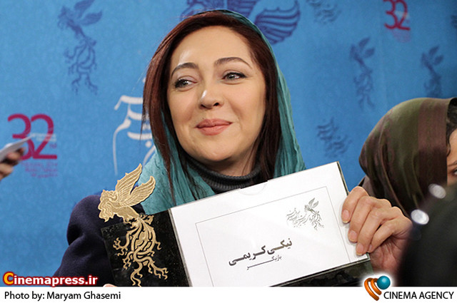 نیکی کریمی در نشست خبری فیلم «تمشک»در جشنواره فیلم فجر