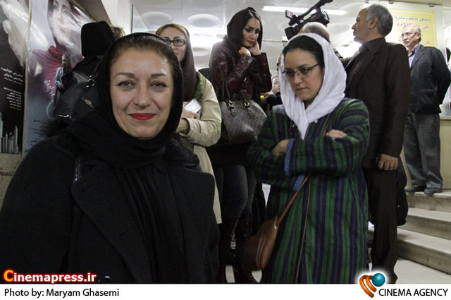 مینو فرشچی در اکران خصوصی فیلم «نازنین» در سینما عصر جدید